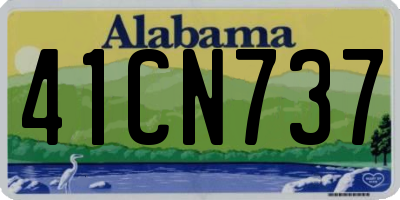 AL license plate 41CN737