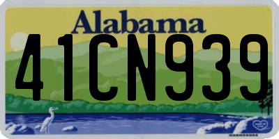AL license plate 41CN939