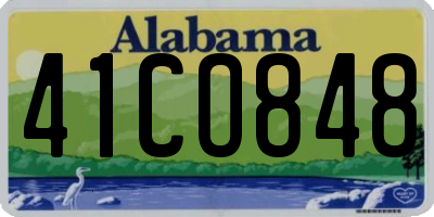 AL license plate 41CO848