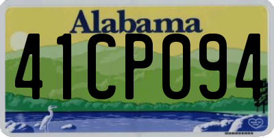 AL license plate 41CP094