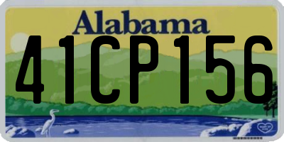 AL license plate 41CP156