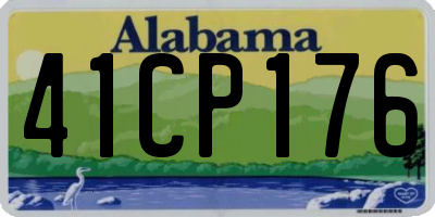 AL license plate 41CP176