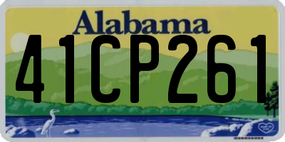 AL license plate 41CP261