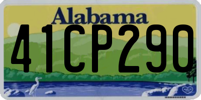 AL license plate 41CP290