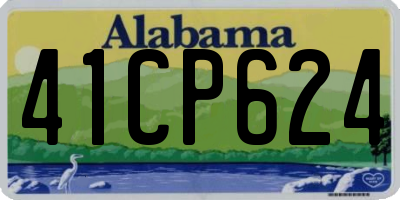 AL license plate 41CP624