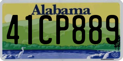 AL license plate 41CP889