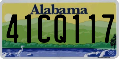 AL license plate 41CQ117