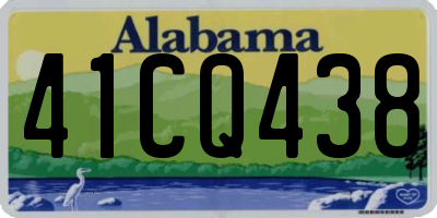 AL license plate 41CQ438
