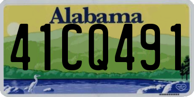 AL license plate 41CQ491