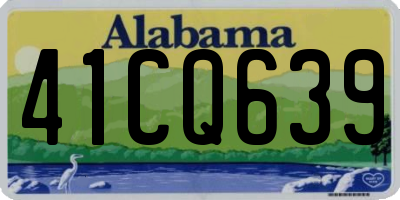 AL license plate 41CQ639