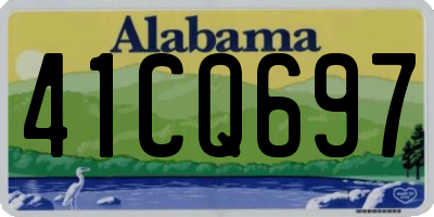 AL license plate 41CQ697