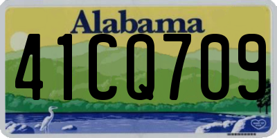 AL license plate 41CQ709