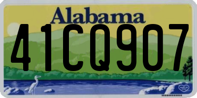 AL license plate 41CQ907