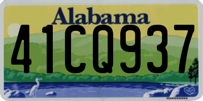 AL license plate 41CQ937