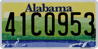 AL license plate 41CQ953