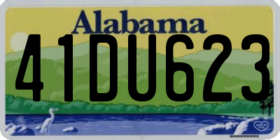 AL license plate 41DU623