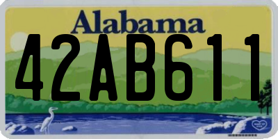 AL license plate 42AB611