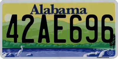 AL license plate 42AE696