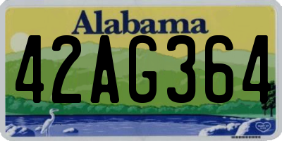 AL license plate 42AG364