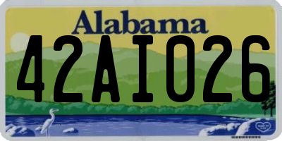 AL license plate 42AI026