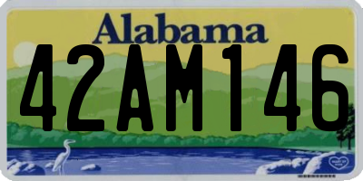AL license plate 42AM146