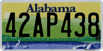 AL license plate 42AP438