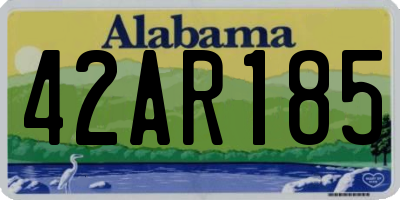 AL license plate 42AR185