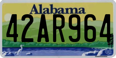 AL license plate 42AR964