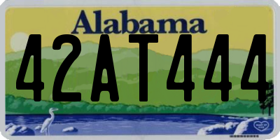 AL license plate 42AT444