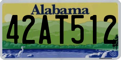 AL license plate 42AT512