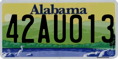 AL license plate 42AU013