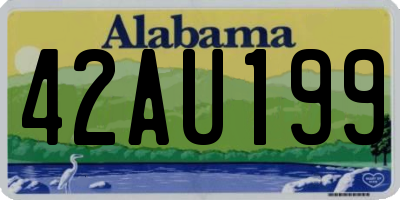 AL license plate 42AU199