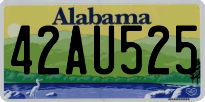 AL license plate 42AU525