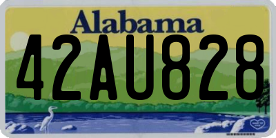 AL license plate 42AU828