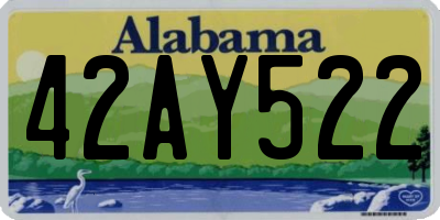 AL license plate 42AY522