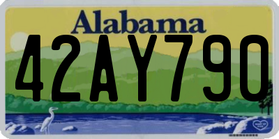 AL license plate 42AY790
