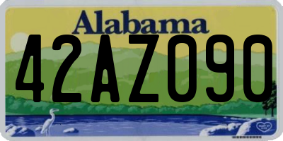 AL license plate 42AZ090