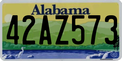 AL license plate 42AZ573