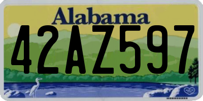 AL license plate 42AZ597