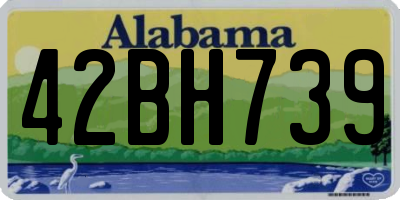 AL license plate 42BH739