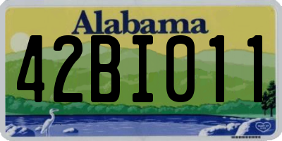 AL license plate 42BI011