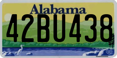 AL license plate 42BU438