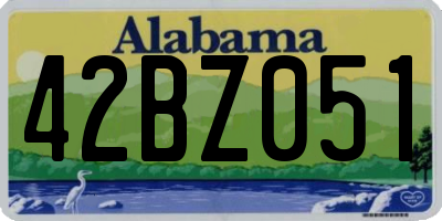AL license plate 42BZ051