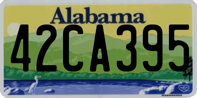 AL license plate 42CA395
