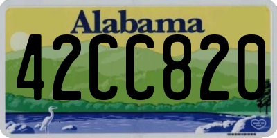 AL license plate 42CC820