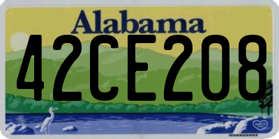 AL license plate 42CE208
