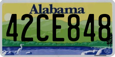AL license plate 42CE848