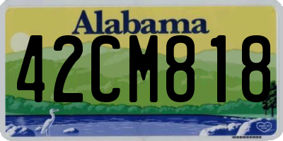 AL license plate 42CM818