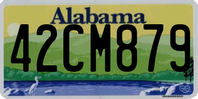 AL license plate 42CM879