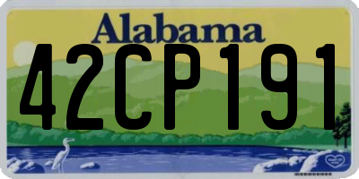 AL license plate 42CP191